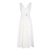 Brunello Cucinelli Belted Pleated Midi Dress
