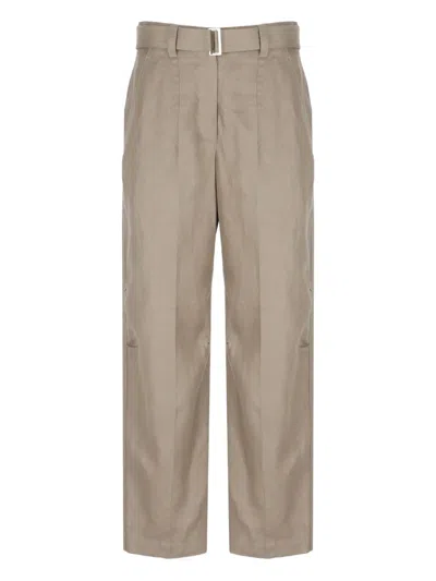 BRUNELLO CUCINELLI BELTED SIDE-POCKETS STRAIGHT TROUSERS