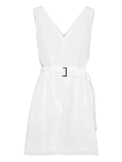 Brunello Cucinelli Belted Sleeveless Dress