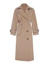 Brunello Cucinelli Canvas Trench Coat In Beige