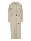 Brunello Cucinelli Trench Coat Belted Back Vent