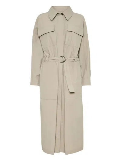 BRUNELLO CUCINELLI BELTED TRENCH COAT