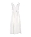 Brunello Cucinelli Women Poplin Dress In White