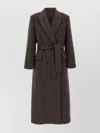 Brunello Cucinelli Belted Waist Coat With Notched Lapels