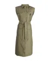 Brunello Cucinelli Taffeta Trench Coat In Green