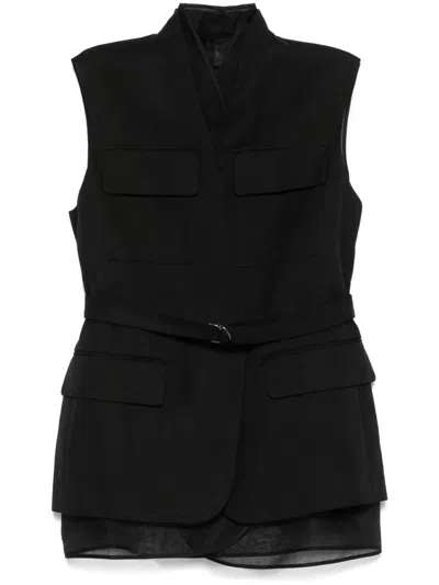 Brunello Cucinelli Monili Belted Sleeveless Waistcoat