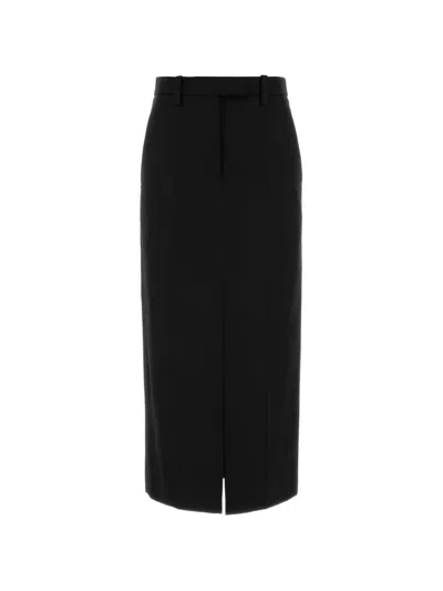 Brunello Cucinelli Belt-loops Pencil Midi Skirt In Black