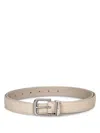 Brunello Cucinelli Beige Alligator Tip Belt