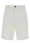 Brunello Cucinelli Men Dyed Shorts In Gray
