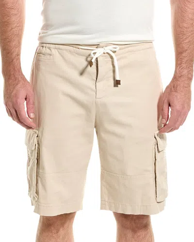 Brunello Cucinelli Bermuda Cargo Short In Neutral