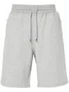 Brunello Cucinelli Jersey-joggingshorts Mit Kordelzugbund In Gray
