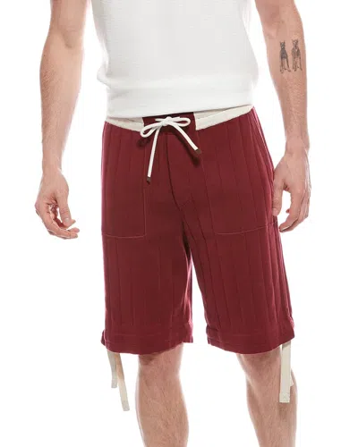 Brunello Cucinelli Bermuda Short In Burgundy