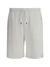 Brunello Cucinelli Cotton Blend Shorts With Elasticized Waistband