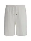 Brunello Cucinelli Cotton Blend Shorts With Elasticized Waistband