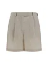 Brunello Cucinelli Bermuda Shorts In Nude