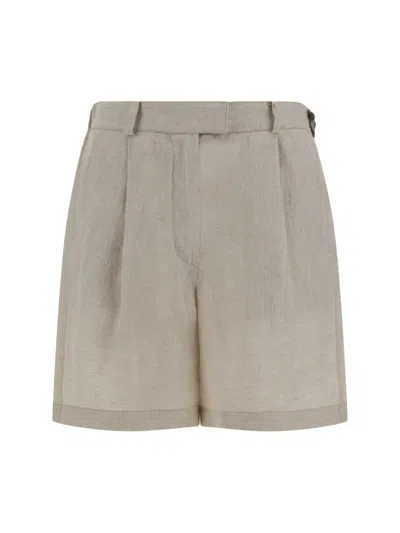 Brunello Cucinelli Bermuda Shorts In Nude