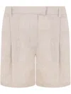 Brunello Cucinelli Women Bermuda Shorts In Beige