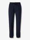 Brunello Cucinelli Pants With Crte Detail In Blue