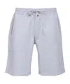 Brunello Cucinelli Bermuda Shorts In Techno Cotton Fleece Trousers Grey In Grey
