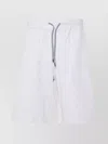Brunello Cucinelli Bermuda Shorts In Cotton Blend Jersey Texture
