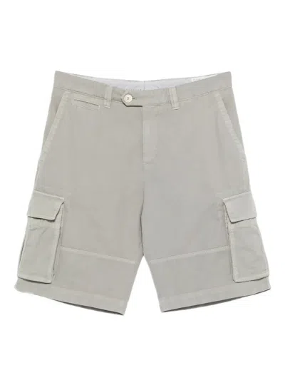 Brunello Cucinelli Men Bermuda Shorts In Multi