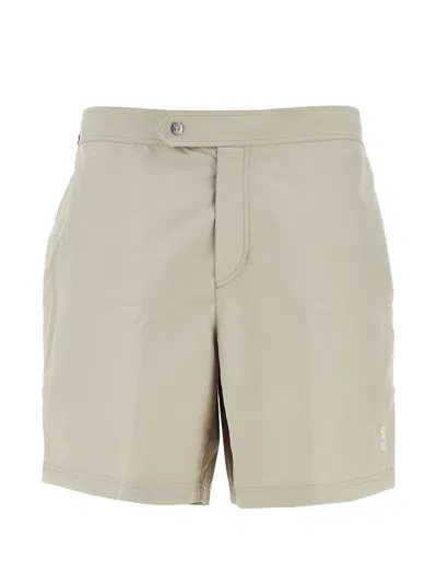 Brunello Cucinelli Bermuda Shorts In Neutral