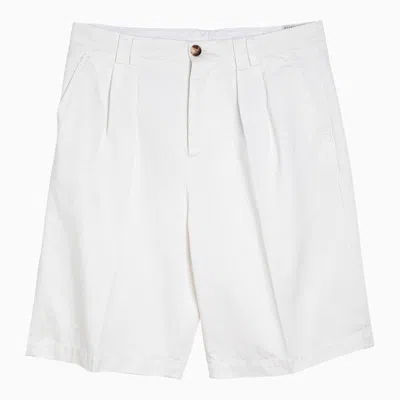 Brunello Cucinelli Bermuda Shorts In White