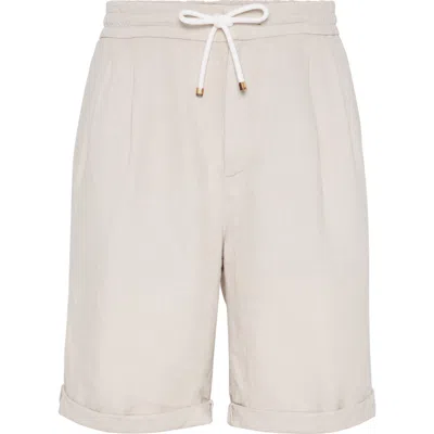 BRUNELLO CUCINELLI BRUNELLO CUCINELLI BERMUDA SHORTS WITH DRAWSTRING