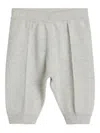 Brunello Cucinelli Bernie Baby Cashmere Ribbed Trousers In Gray