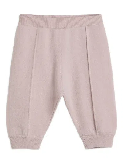 Brunello Cucinelli Bernie Baby Cashmere Trousers In Pink
