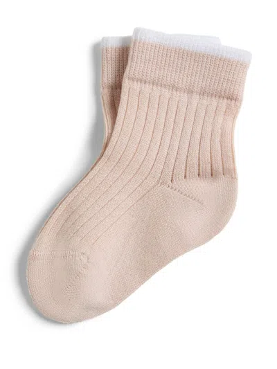 Brunello Cucinelli Bernie Baby Socks In Pink