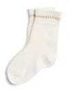 Brunello Cucinelli Bernie Baby Waffle-stitch Socks In White