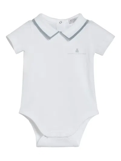 Brunello Cucinelli Babies' Bernie Body (set Of Two) In Gray