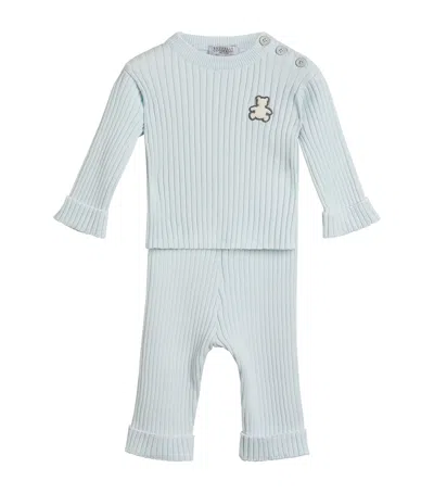 Brunello Cucinelli Kids' Bernie Patch Sweater And Trousers Set