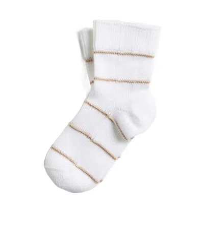 Brunello Cucinelli Bernie Socks In Metallic