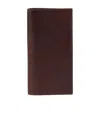 Brunello Cucinelli Bi-fold Leather Card Holder In Black