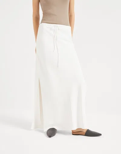 BRUNELLO CUCINELLI BIAS-CUT MAXI SKIRT