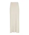 Brunello Cucinelli Bias-cut Maxi Skirt In White