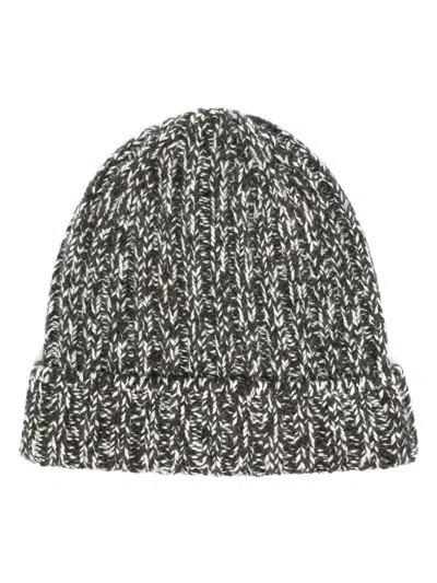Brunello Cucinelli Bicolor Cashmere Men's Beanie In Neutral