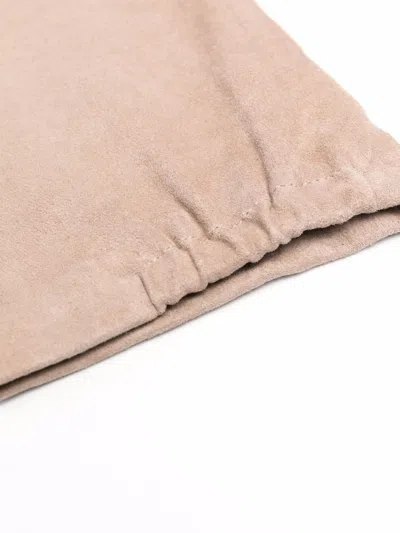 Brunello Cucinelli Bicolor Leather Women's Gloves In Multi