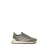 Brunello Cucinelli Runners Sneakers Pull Tab Rubber Sole In Purple