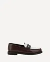 Brunello Cucinelli Brown Loafers With Monile Detail And Chain In Leather Woman