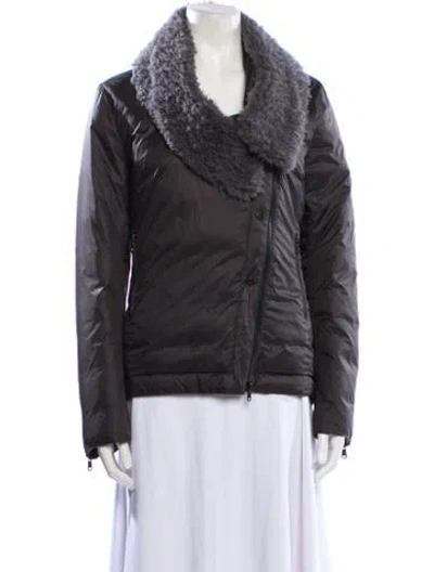 Pre-owned Brunello Cucinelli Biker Jacket In Gray