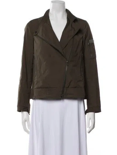 Pre-owned Brunello Cucinelli Biker Jacket In Green