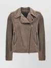 Brunello Cucinelli Biker Zipped Jacket