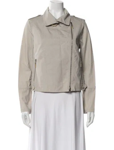 Pre-owned Brunello Cucinelli Biker Jacket In Neutral