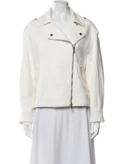 Pre-owned Brunello Cucinelli Biker Jacket In Neutrals
