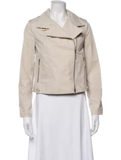 Pre-owned Brunello Cucinelli Biker Jacket In Neutrals