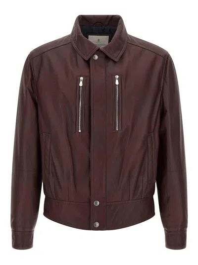 BRUNELLO CUCINELLI BIKER NAPPA TEXTURE
