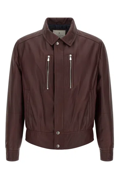BRUNELLO CUCINELLI BIKER NAPPA TEXTURE